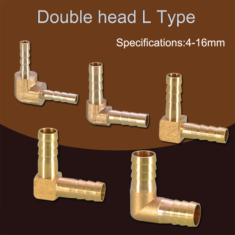 

1/3/5/10Pcs Hose Connector Baota Head Elbow L Type For 4/6/10/12/14/16/19mm Gas Hose Gas Corrugated Pipe Socket