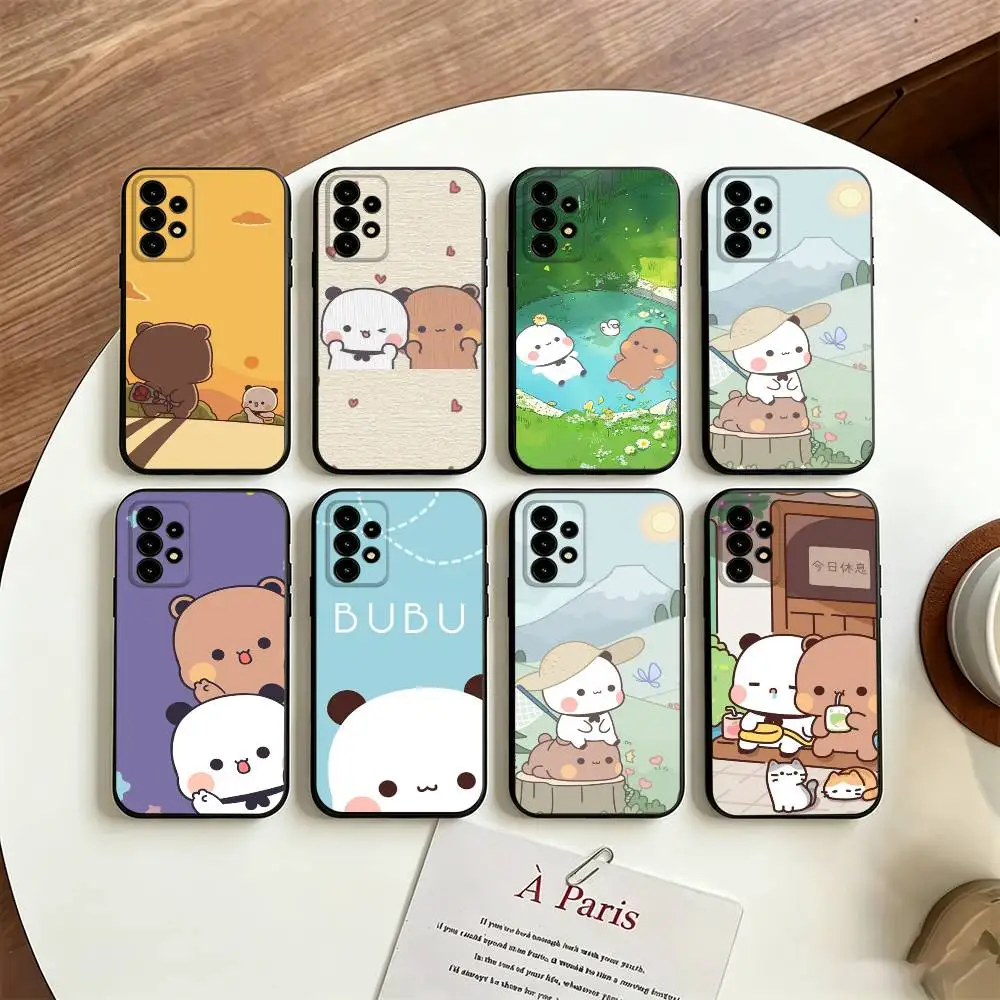 

Cute BuBu DuDu Phone Case For Samsung S25/S24/S23/S22/S21/S20/Plus,Fe,Lite/Others Black Cover