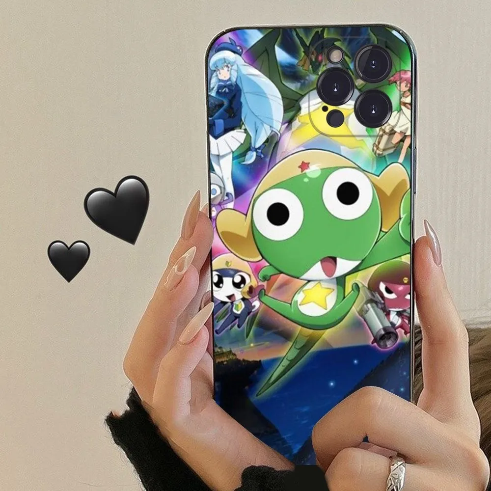 Cartoon Keroro Gunsou Frog Phone Case For iPhone 15 14 13 12 Mini 11 Pro XS Max X XR SE 6 7 8 Plus Soft Silicone Cover