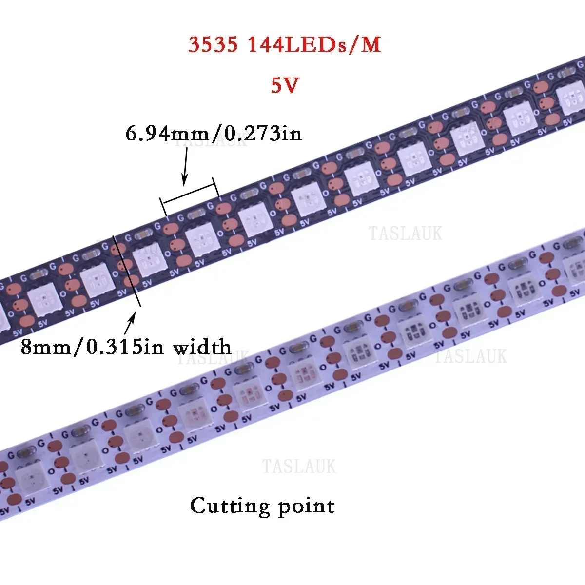 ピクセルLEDストリップライト,個別にアドレス指定可能,ws2812b,スマートライト,3535, 1m, 2m, 3m, 4m, 5m, 144ダイオード/m, 60ダイオード5v、sk6812、8mm