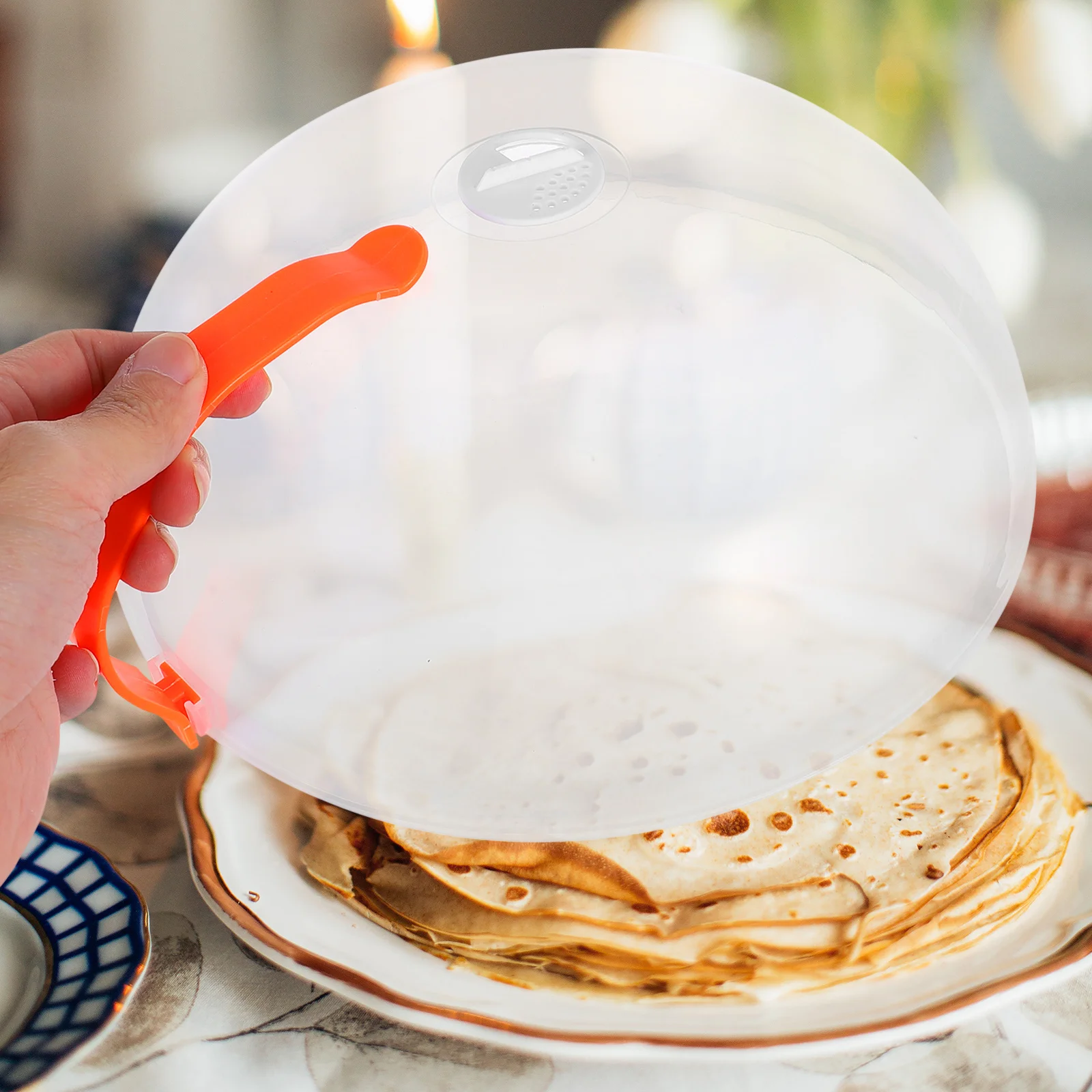 

3Pcs Heat Resistant Food Covers Oilproof Fresh Keeping Microwave Heating Protection Tent Premium PP Material