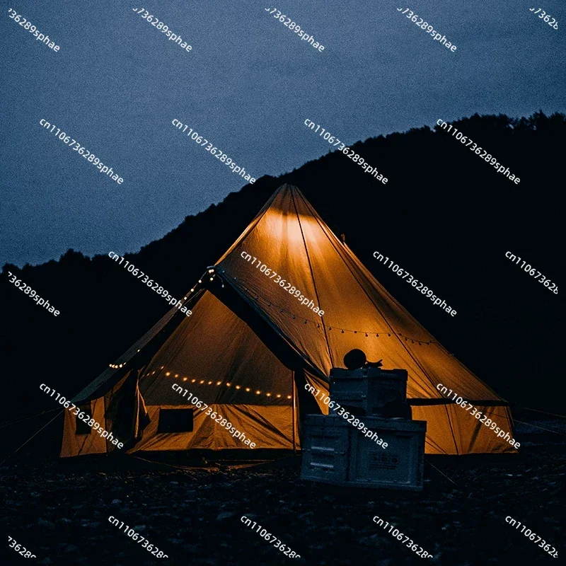 Picnic tent camping windproof large space outdoor camping oversized 10 people thickened rainproof luxury