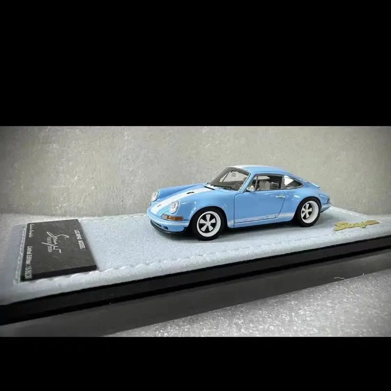 1:64 911 964 singer Limited resin miniature imitation car model, adult decorative item,boy toy,children's holiday birthday gift