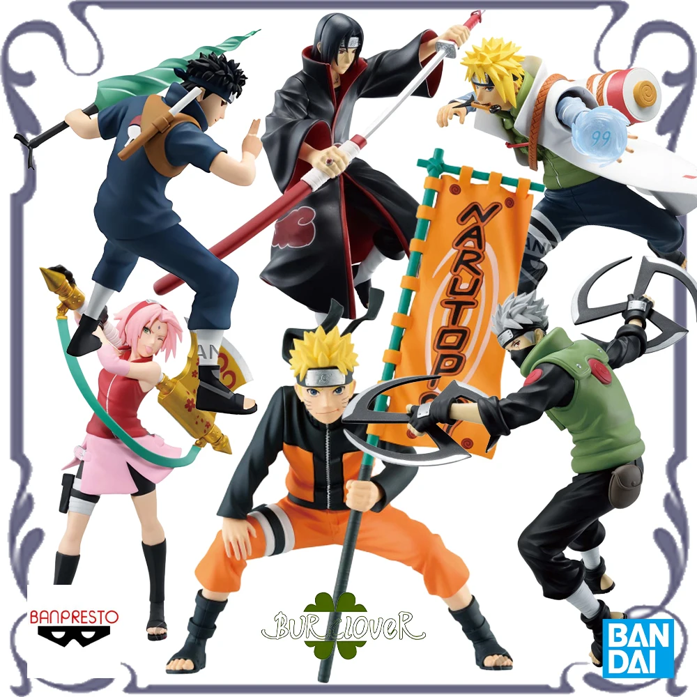 

BANDAI оригинальная серия BANPRESTO NARUTOP99 Наруто Узумаки Какаши Казуки Учиха Waterstop аниме фигурки модель подарки на складе
