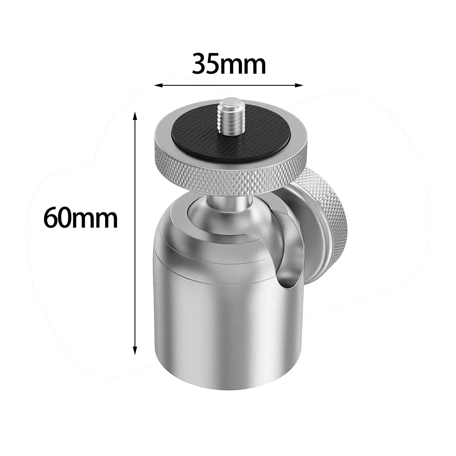 Mini Ball Head Accs 360 Degree Rotating Easy Using with Screw Thread Bracket Durable Tripod Ball Head Adapter for DSLR Cameras