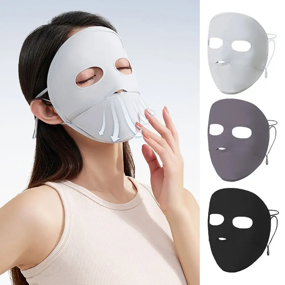 

Polyester Anti-UV Face Cover High-quality Breathable Outdoor Sunscreen Mask Anti-UV Sunscreen Veil