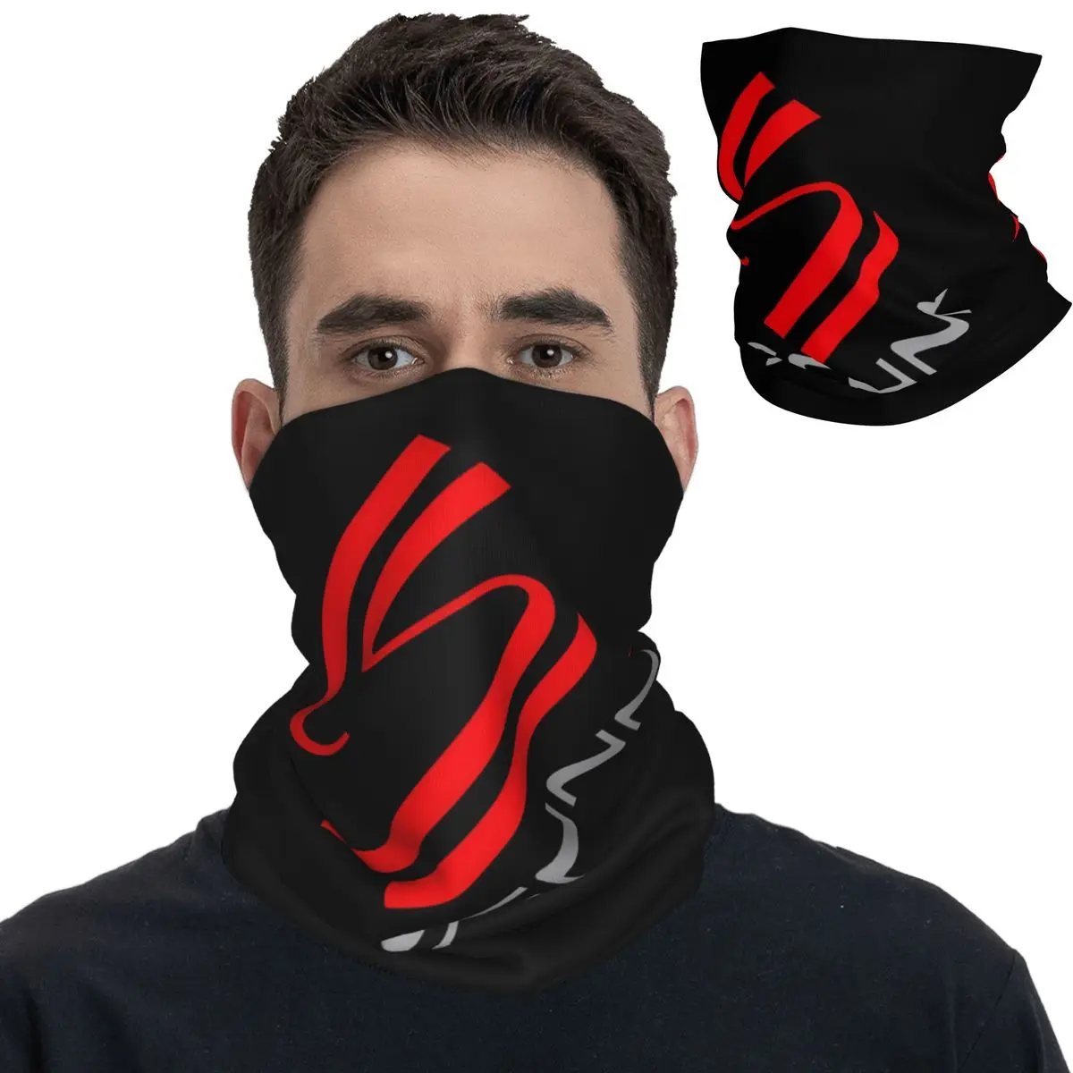 Ayrton Senna Logo Bandana Neck Cover Printed Balaclavas Magic Scarf Multi-use Headwear Fishing for Men Women Adult Breathable