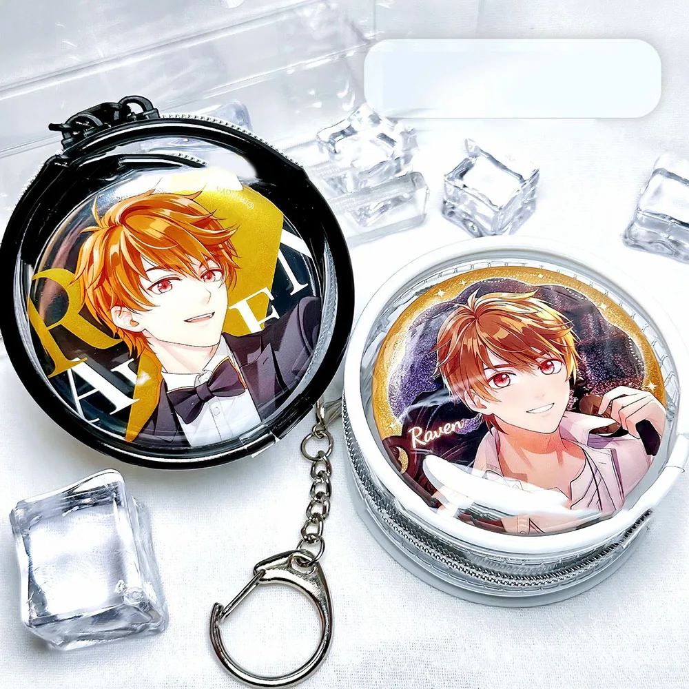 Hot Selling Round Badge Storage Bag Key Protection Cover Bar Protection Case Anime Display Bag PVC Circular Bag Pendant Two-side