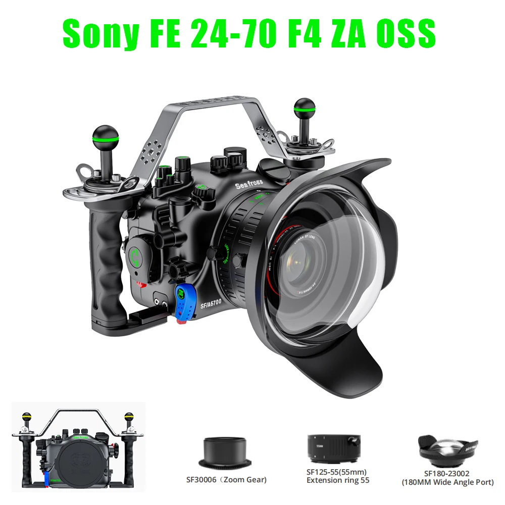 Seafrogs 100-meter waterproof compatible with A6700 diving waterproof case