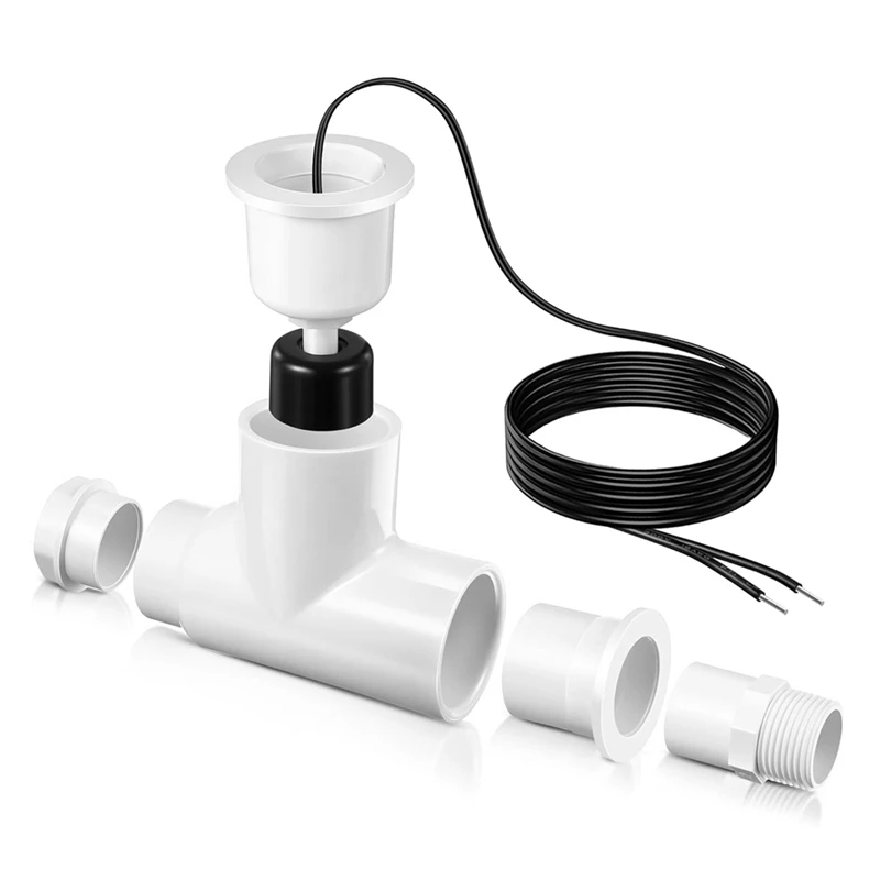 

SS1 Condensate Overflow Switch, SS1 Float Switch T Shape With 3/4 Inch Adaptor & 6FT Wire, For Rectorseal 97632