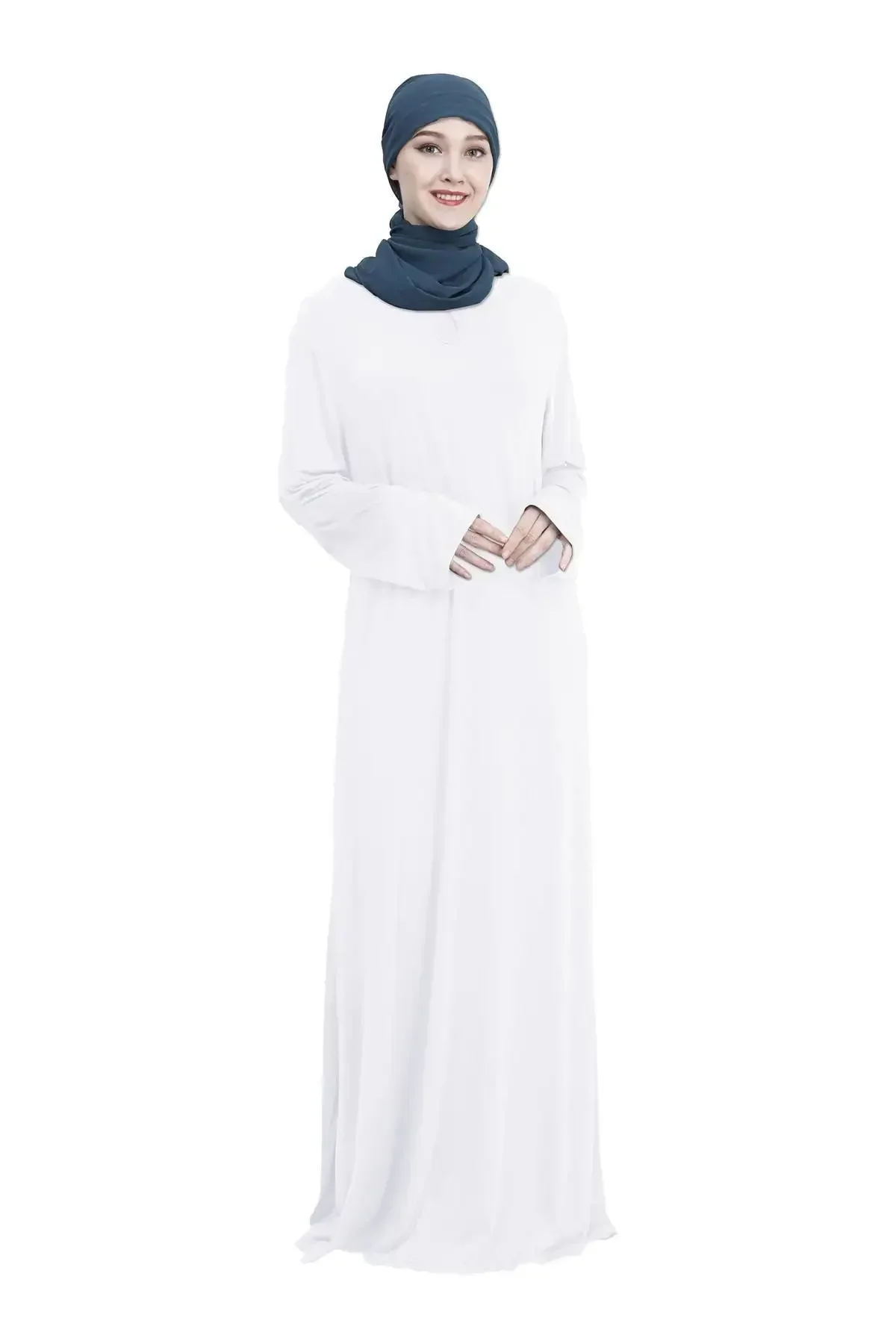 

Ramadan Muslim Hijab Dress Abaya Dubai Prayer Garment One Piece Robe Islam Dresses for Women Long Khimar Gown Turkey Dress