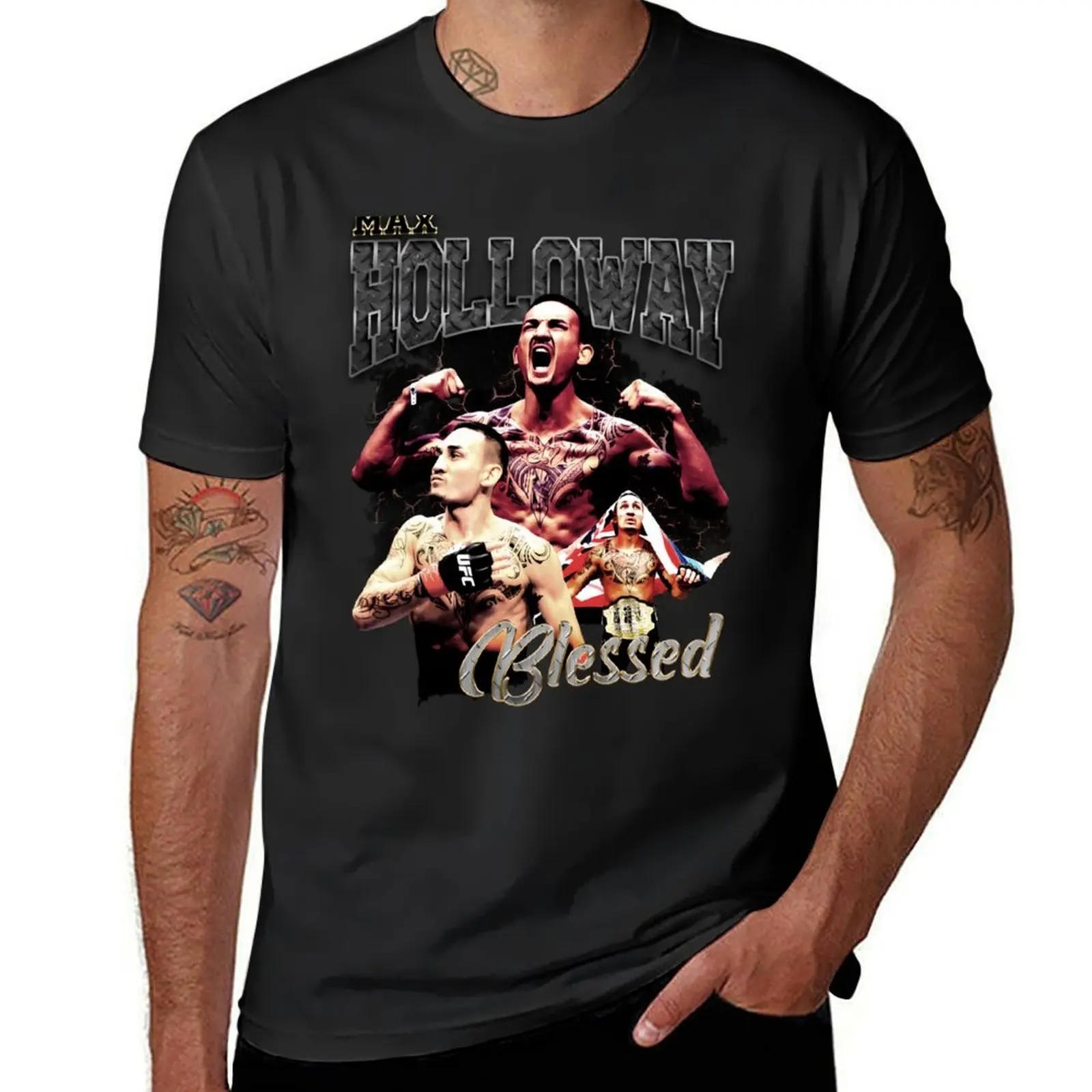 

Max Holloway T-Shirt sublime new edition summer clothes big and tall t shirts for men