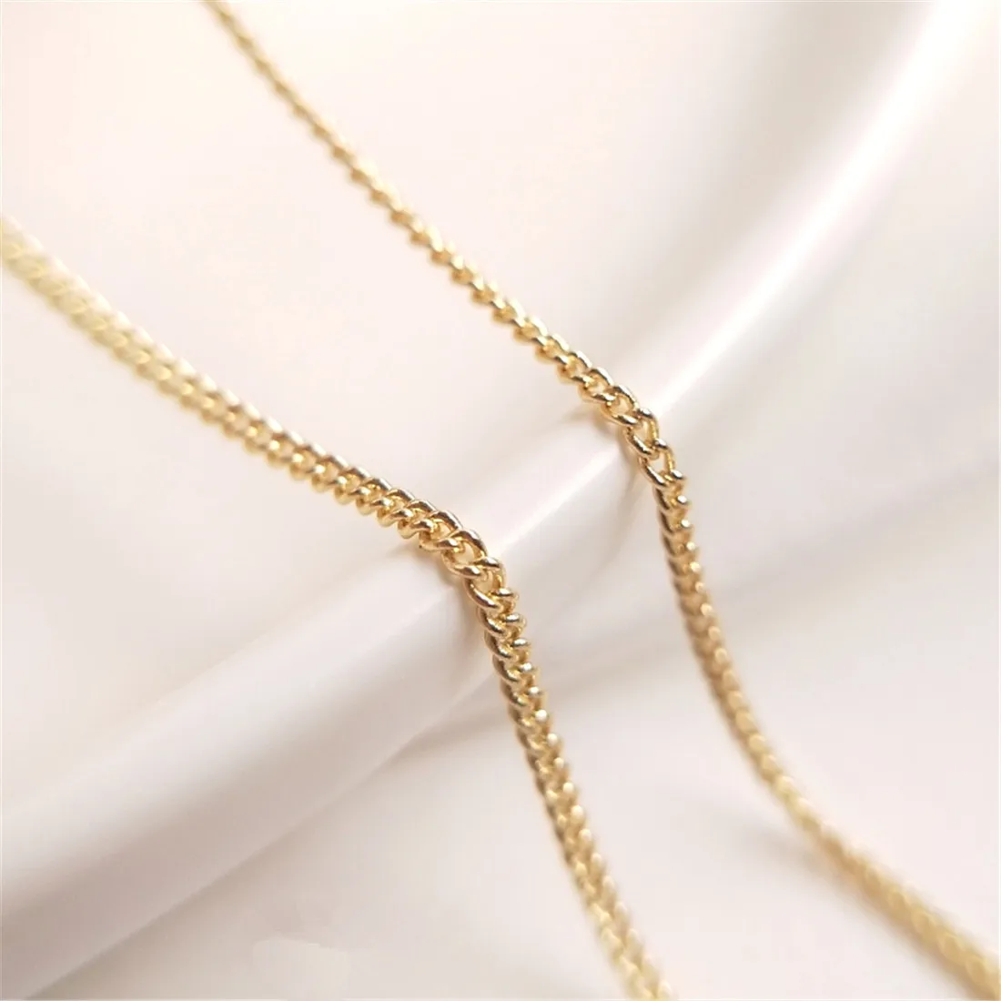 14K Gold-filled Side Chain, Horsewhip Cross Chain, Ear Line, Tassel Chain, Loose Chain, DIY Handmade Jewelry Accessories B603