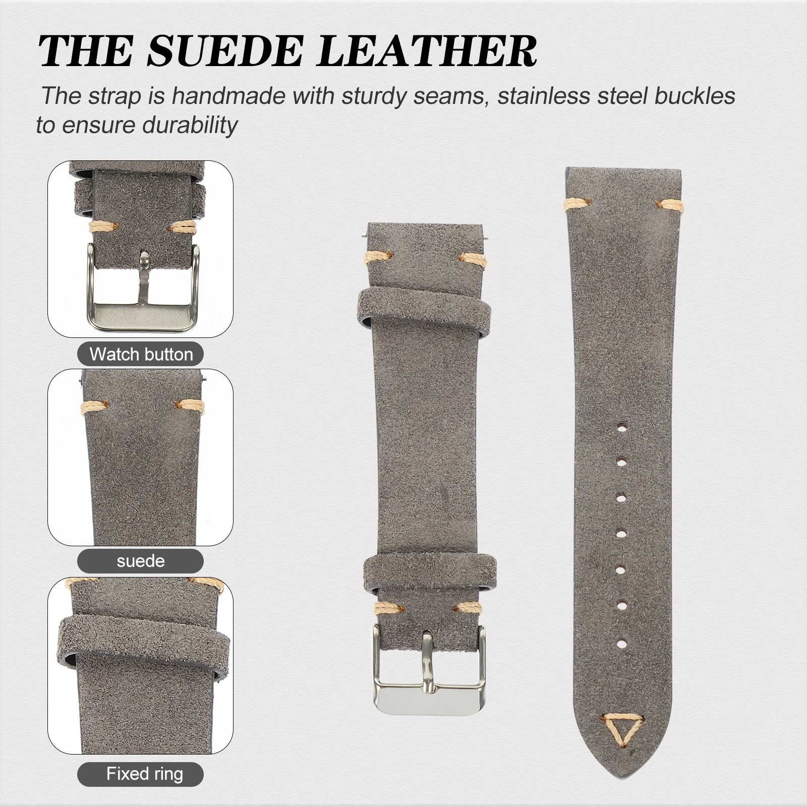 

Adjustable Retro Style Replacement Strap For Men Fashion Wristwatch Strap Wristwatch Band Accessory