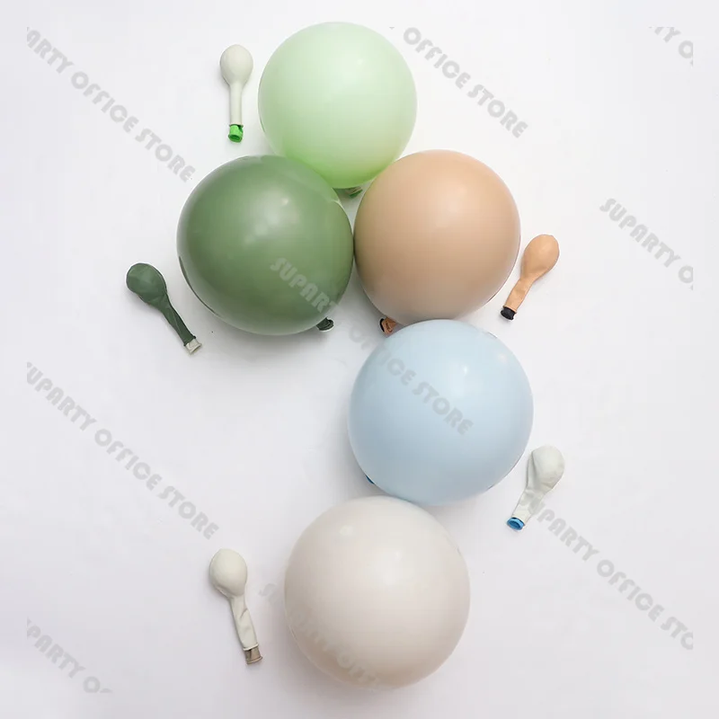 5/10/12inch Doubled Pastel Retro Latex Balloon Party Decoration Wedding Kids Birthday Baby Shower Gender Reveal Bridal Shower