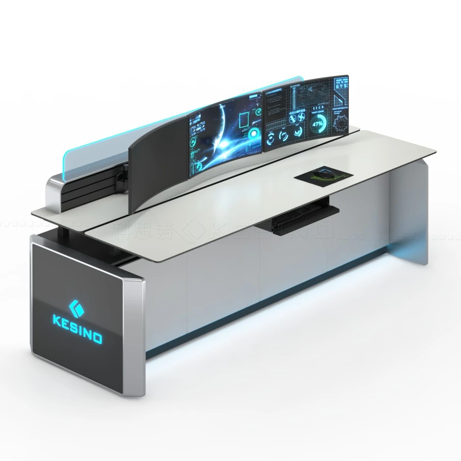 KESINO Ergonomic Height Adjustable Desk Modern Design Metal Desk For Control Room Consoles