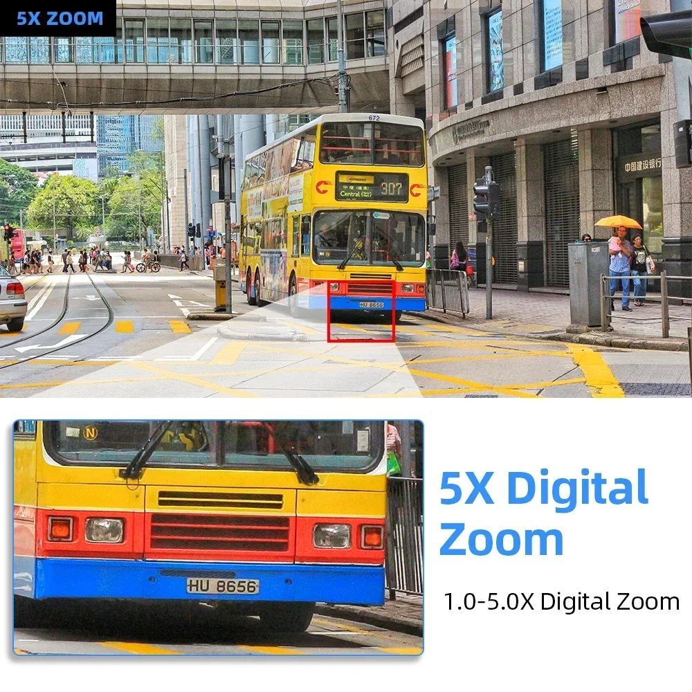 WiFi Smart Life PTZ Camera 8MP 4K, Wireless IP Camera with Color Night Vision 2 Way Audio & Auto Tracking for Video Surveillance