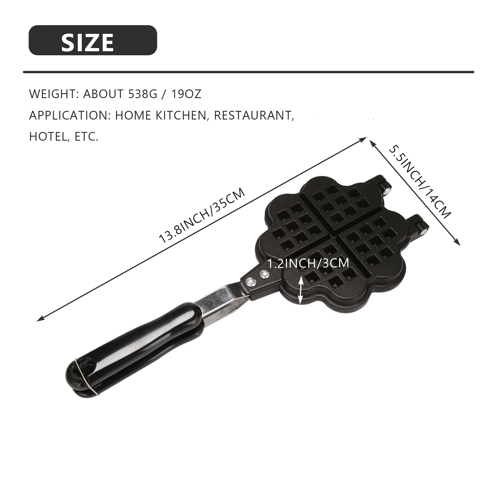 Elegante tipo gás doméstico amor waffle molde de cozimento molde doméstico antiaderente bolo pan diy waffle maker inteligência