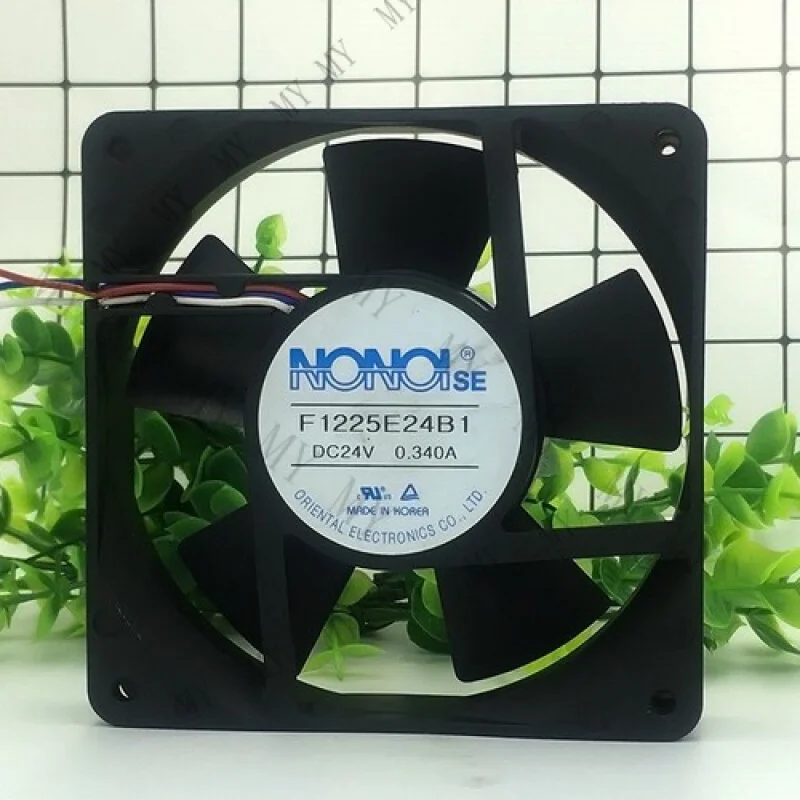 

TT for NONOI F1225E24B1 24V 0.34A 3-wire 120*120*25mm Chassis Cooling Fan #W2