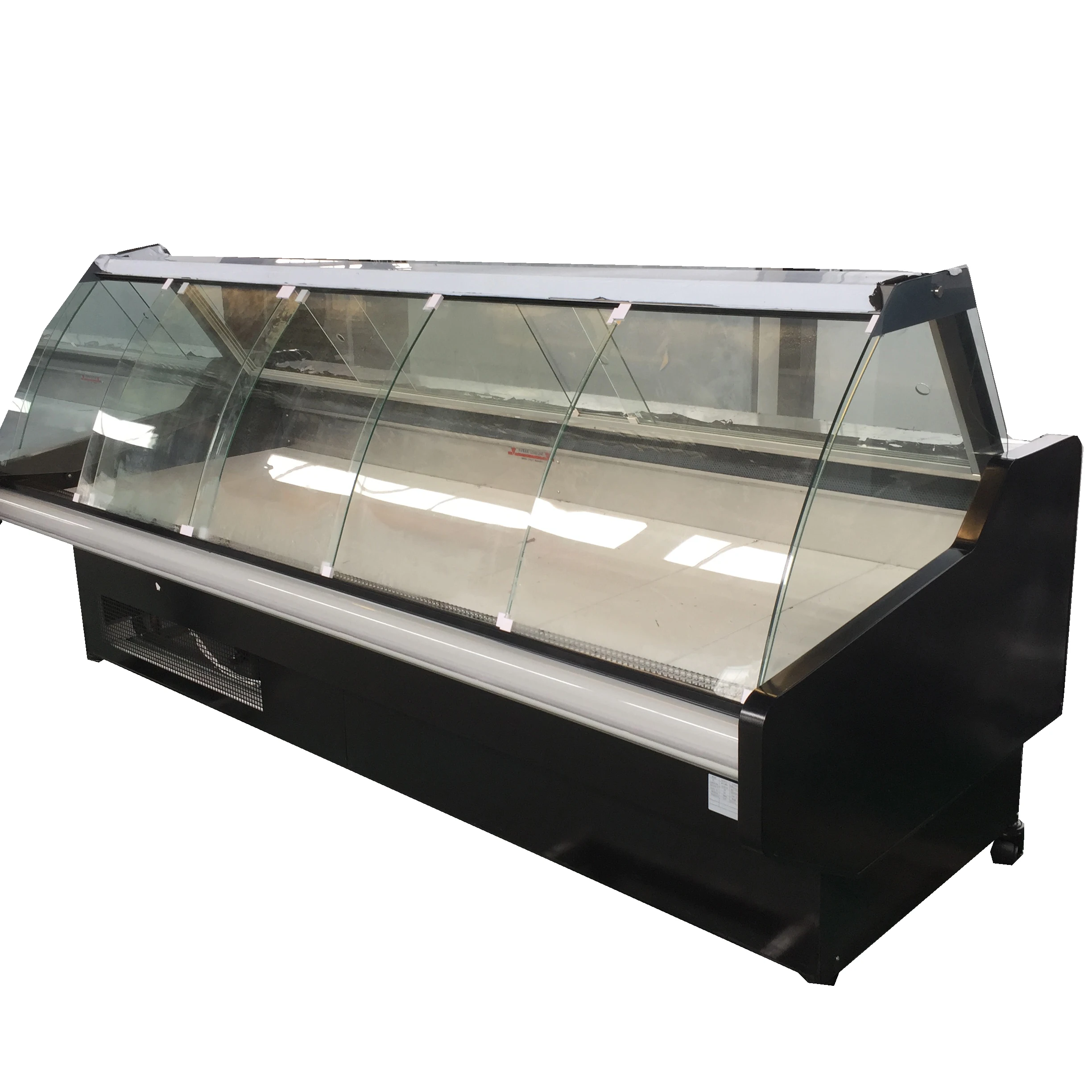 Vitrine de réfrigérateur pour aliments chauds, vitrines, refroidisseur de viande fraîche, utilisation de boucherie