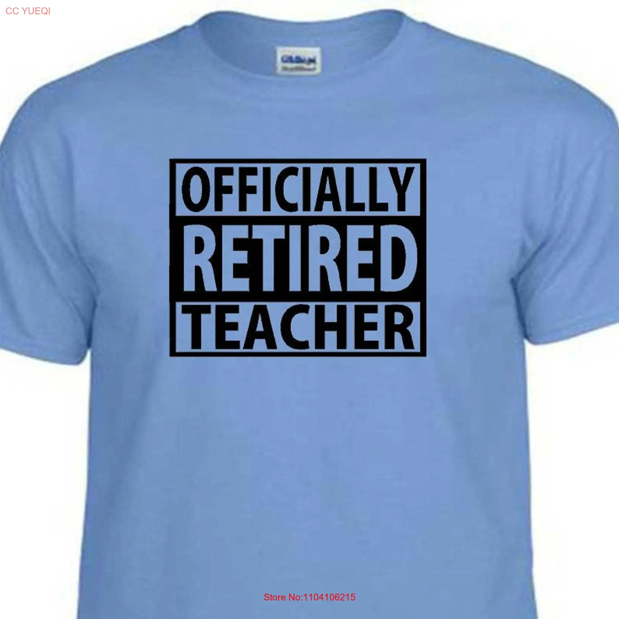 T Shirt Add Your Own Occupation OFFICIALLY RETIRED Retiring Retirement long or short sleeves