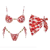 3Pcs Micro Bikini 2026 New Swimwear Women Swimsuit Sexy Brazilian Bikini Set Printed Thong Beachwear Bathing Suit Female Biquini - Image 2