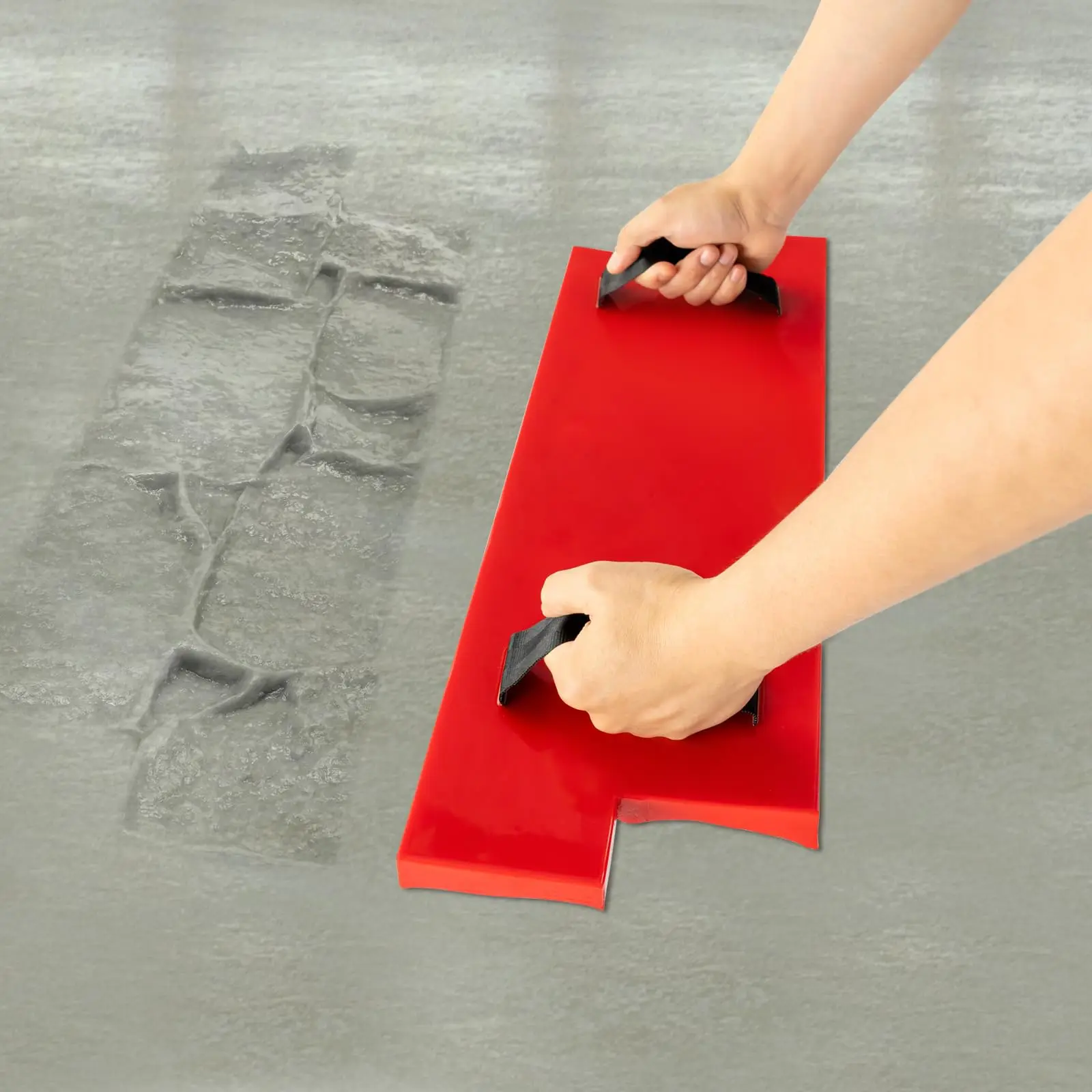 현실적인 돌 질감 콘크리트 금형, 직사각형 콘크리트 질감 매트, 시멘트 질감 벽 금형, 폴리우레탄 타일 콘크리트 Te