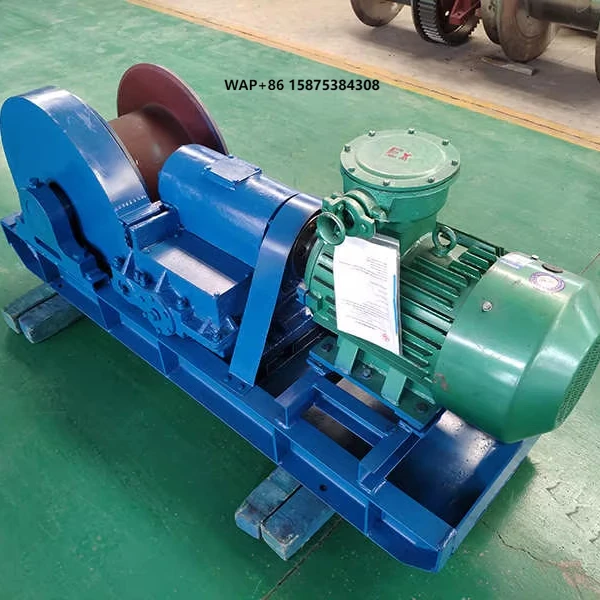 Factory Supplies Dual-Speed Electric Winches14-Ton Capacity 60m Lifting Height Steel Wire Rope for Ships Construction Mining