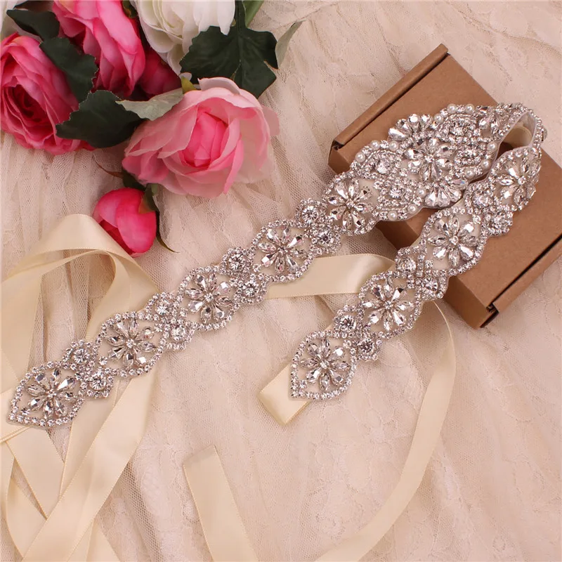 Rhinestone Bridal belt wedding with crystal diamond pearl wedding dress accessories belt sash for wedding dress