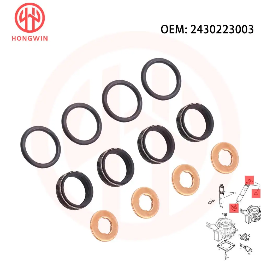 

injector seal repair kit 2430223003 For Opel Astra Frontera Omega Signum Sintra Vectra Zafira Vauxhall 90502704 821093 4772349