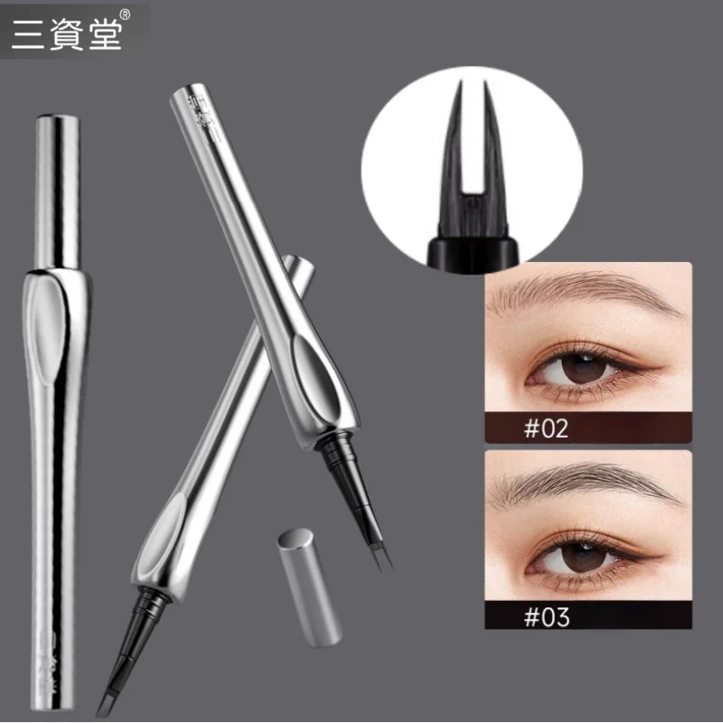 SANZITANG Two Points Liquid Eyebrow Pencil Brows Definer Eyeliner Lower Eyelash Aegyo-sal Hair Line Pen Waterproof Natural