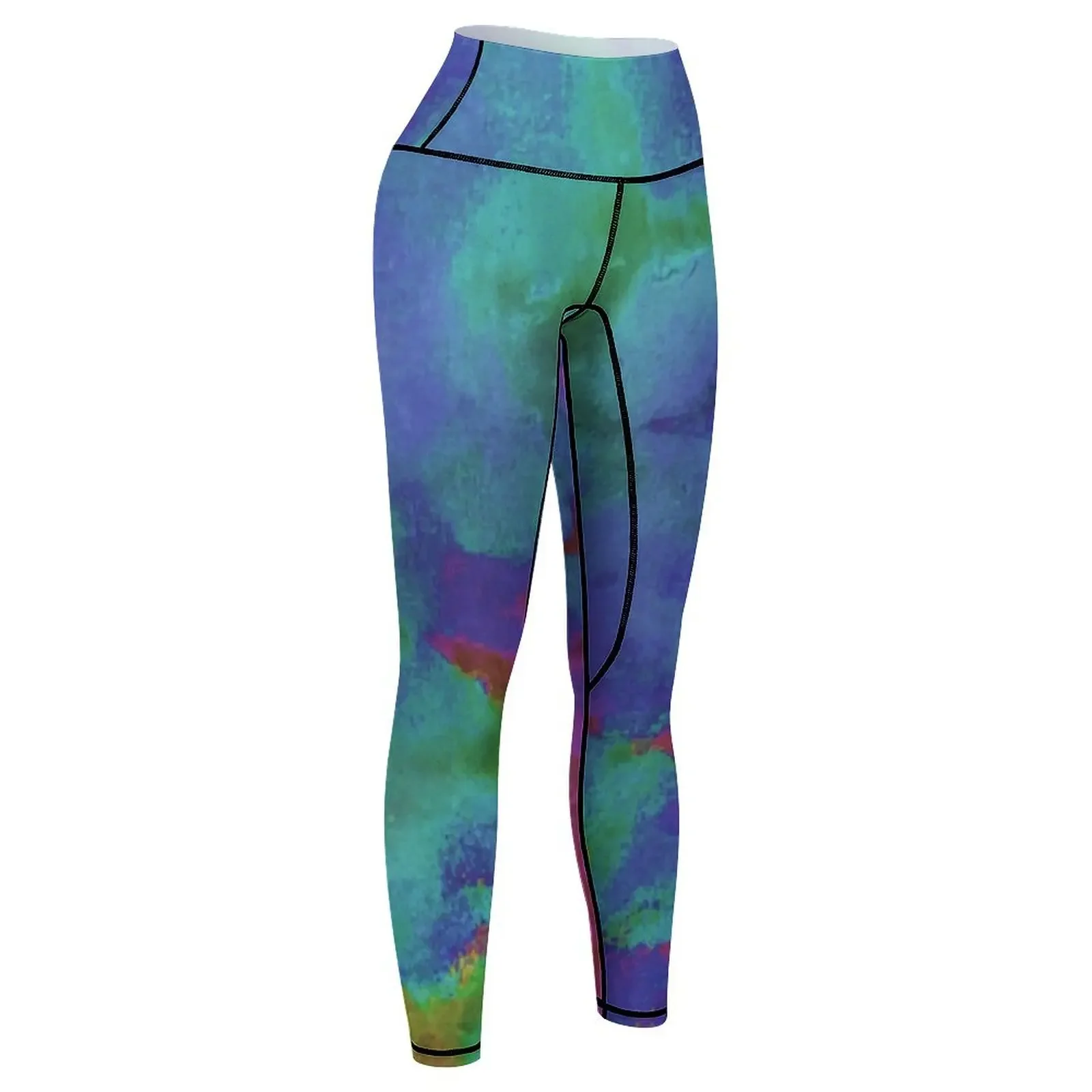 Silver, Blue and Purple Scales 2 Leggings gimnasio top gimnasio ropa deportiva mujer Leggings para mujer