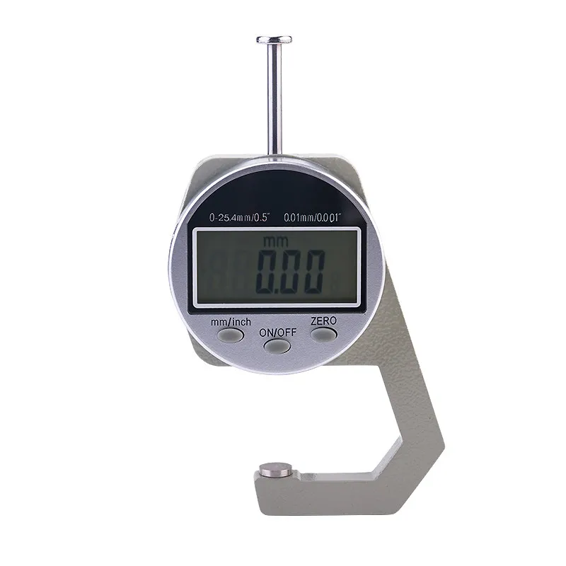 Plate Digital Thickness Gauge Steel Wood Plate Pipe Wall Leather Fabric  Gauge Thickness 0-25mm  Diameter