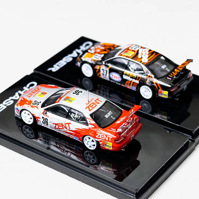 IG x Hobby Japan 1:64 Toyota ESSO TOM Chaser 98 JTCC hj نموذج سيارة مصنوع من خليط معدني، لعبة للأولاد، زخرفة قابلة للجمع للبالغين. #1