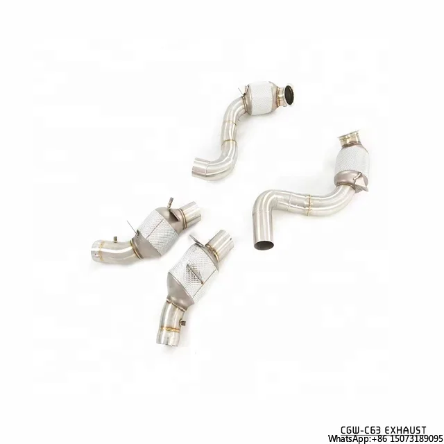 

Insane Sound Auto Parts Exhaust Downpipe Catted or Decat for W205 C63 OPF Version