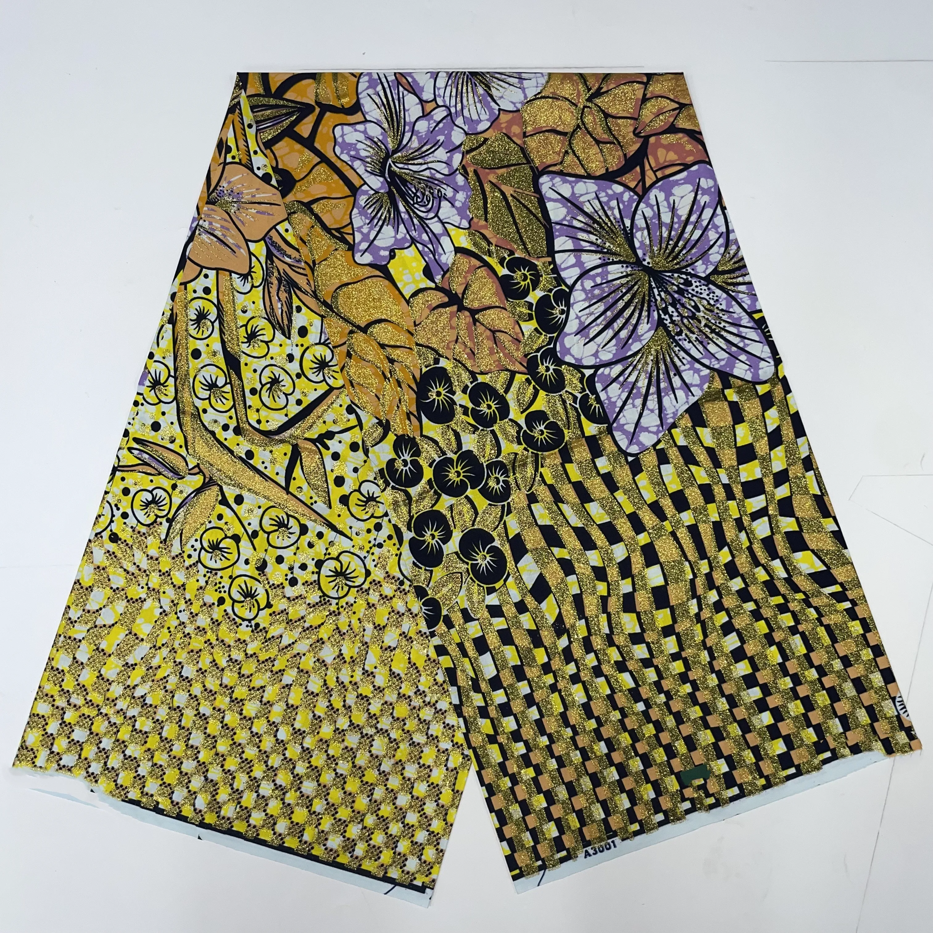 2024 Grand wax Super 100% Cotton African Wax Fabric High Quality Wax Print Ankara Fabric For Sewing 6yards Women Fabric