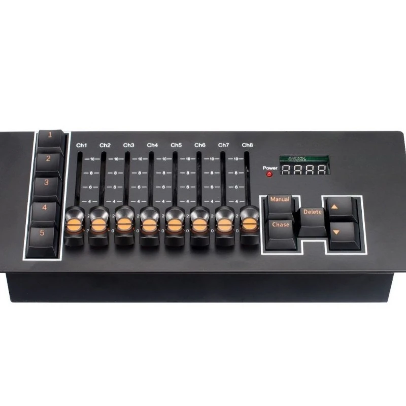 DMX512 Mini Programmable Light Controller Built In Rechargeable Battery Portable Console For Small Stage Lighting