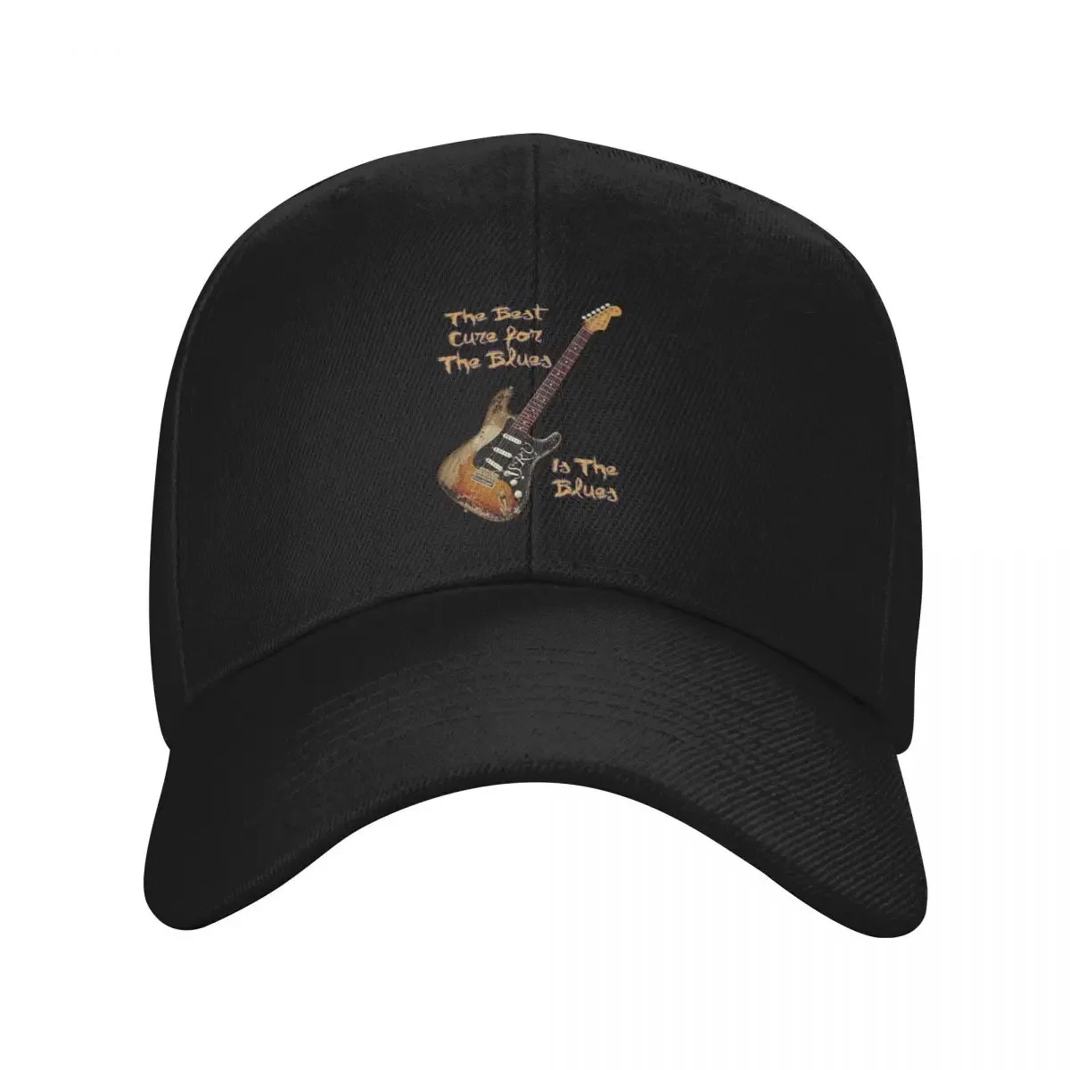 SRV Stevie Ray Vaughan The Best Cure is The Blues Baseball Cap Ball Cap Funny hats Women Caps Men's