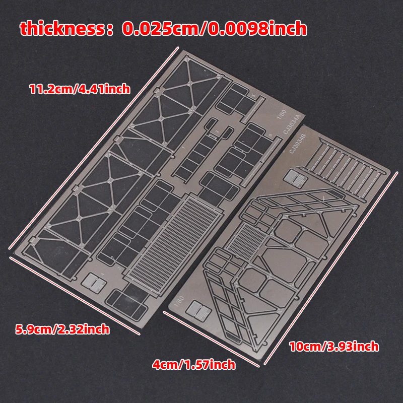 1/60 PE Scale Model Kit Maintenance Ladders Climbing Ladder Scaffold Computer Sand Table Diorama Models for Robot Mech Model PG view 2