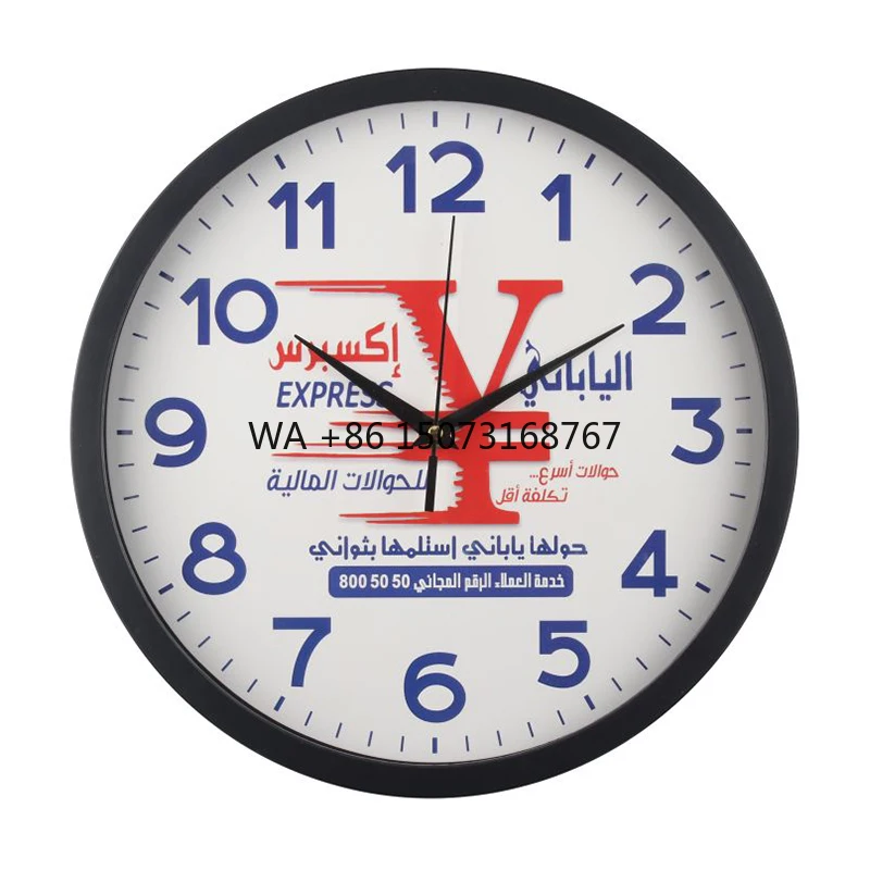 

Современные простые настенные часы, прозрачные и точные, когда есть различные цвета. Размер движения на выбор.
