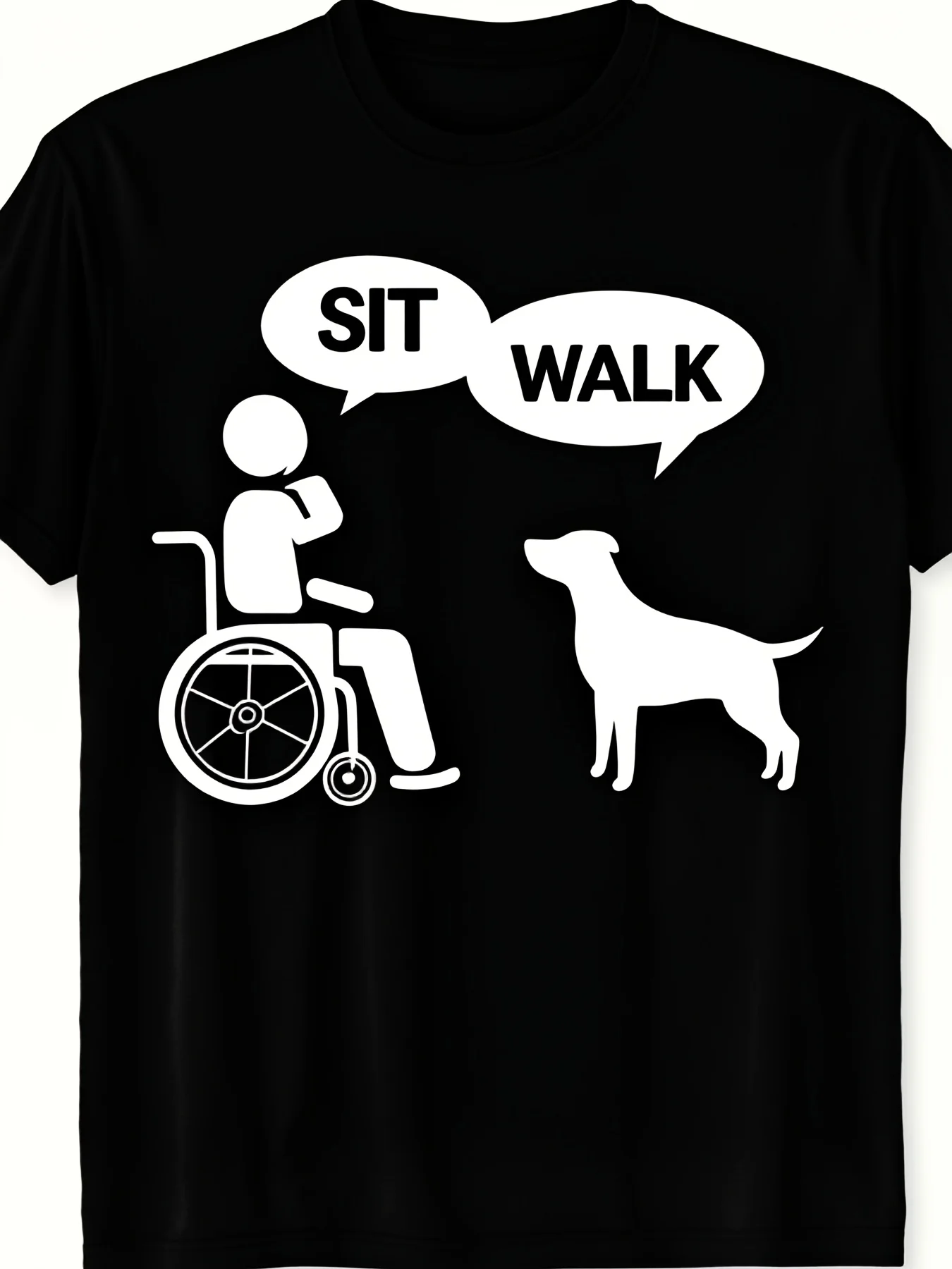 Men's Relaxed Fit TShirt with Sitting Walking Motion Print Black White Contrast Short Sleeve Crew Neck Tee Machine Washable Casual Summer Top8Retro Casual Short-sleeved T-shirt with a Round Neck and Printed Pattern, Suitable for Daily Commuting