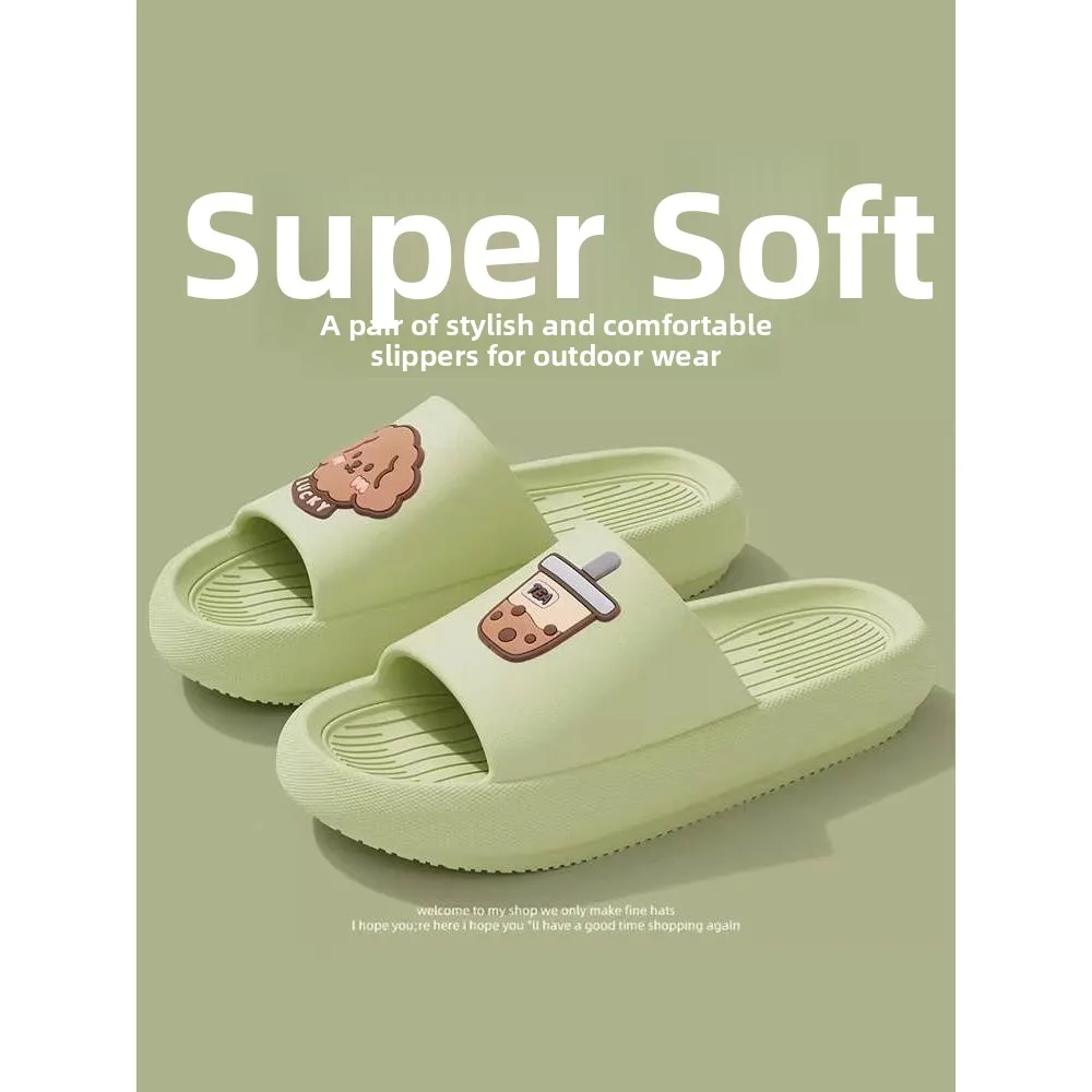 

Women's Summer Thi Bot Slippers Indoor Home Wear-Resistant Odor-Resistant Slip-Resistant Outdoor Casual Sandals