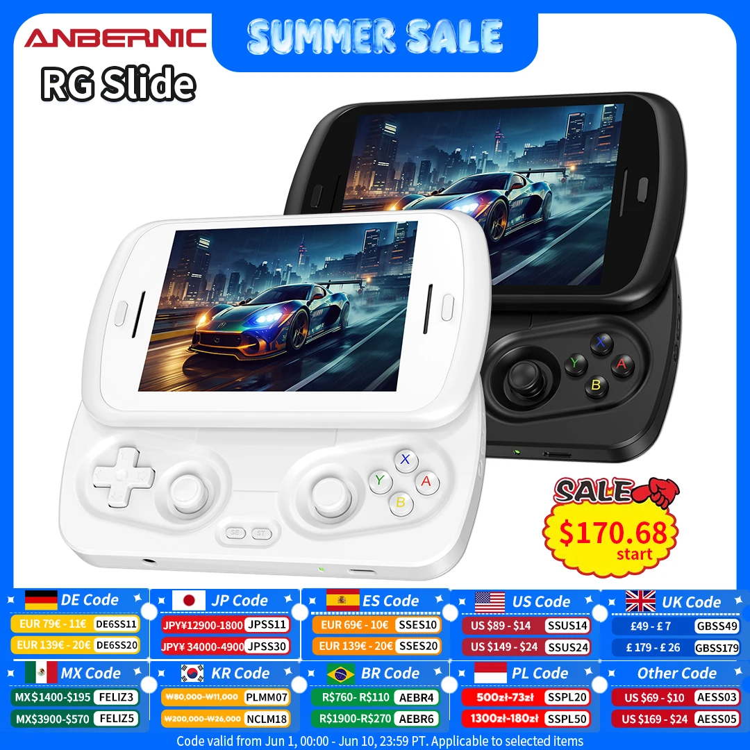 Anbernic RG Slide Handheld Game Console 4.7-inch LTPS In-Cell