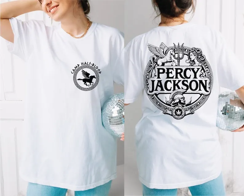 Percy Jackson Graphic T Shirts Camp Half Blood Chronicles Branches Tee Halfblood Shirts Summer Cotton Tee Tops Aesthetic Clothes