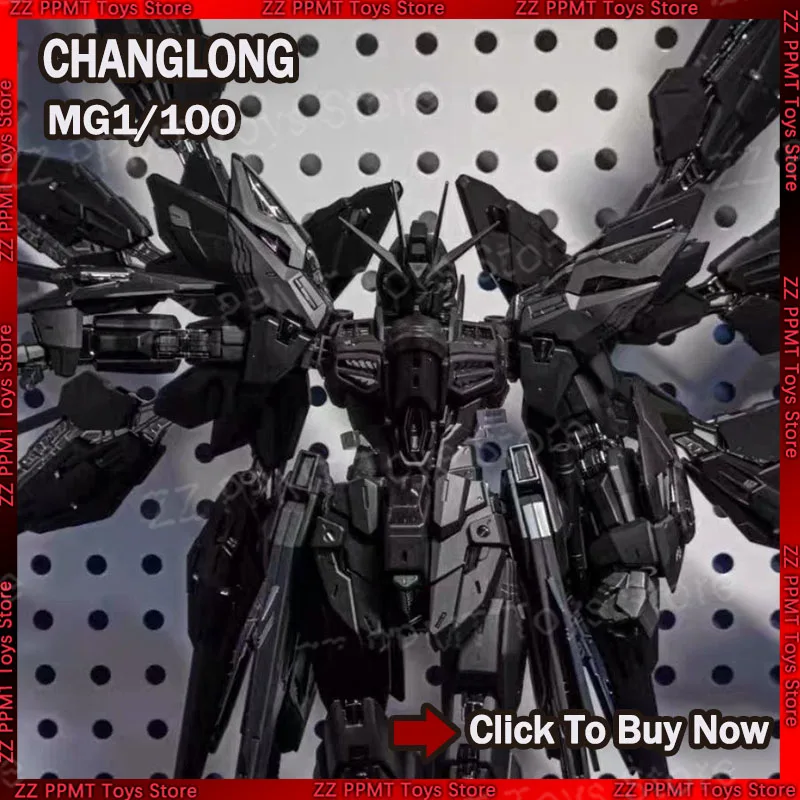 

New Changlong 7701 Mgex 1/100 Zgmf-X20a Strike Freedom Black Assembly Model Kits Plastic Skeleton Kits Action Figure Gifts Toys