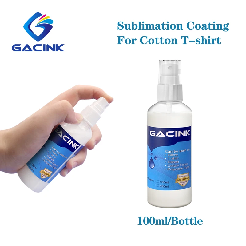 100ml Sublimation Coating Spray For Sublimation Ink Pretreatment of Cotton Materials Such as Clothes All Fabric Quick-drying