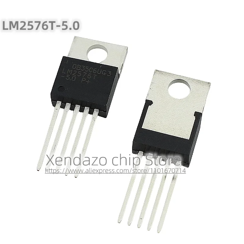 5pcs/lot LM2576T-5.0 LM2576T 2576T TO-220-5 package DC-DC power chip 5V Voltage regulator chip