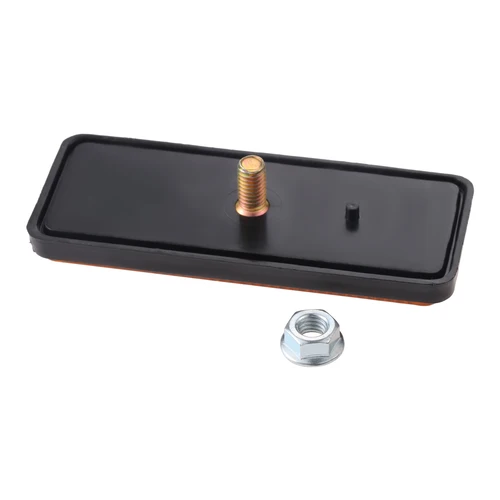 Imagen 2 del producto Placa reflectante rectangular para motocicleta, Reflector de advertencia de plástico amarillo/rojo para ATV, bicicleta, Scooter, accesorios de motocicleta, 2 o 1pc