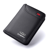 Men Wallet Car Logo Leather Coin Purse Card Holder For Chery Tiggo 2 3 5 T11 QQ A3 A5 E3 EQ X1 QQ3EV 3X E5 A1 V5 ARRIZO 3 5 7