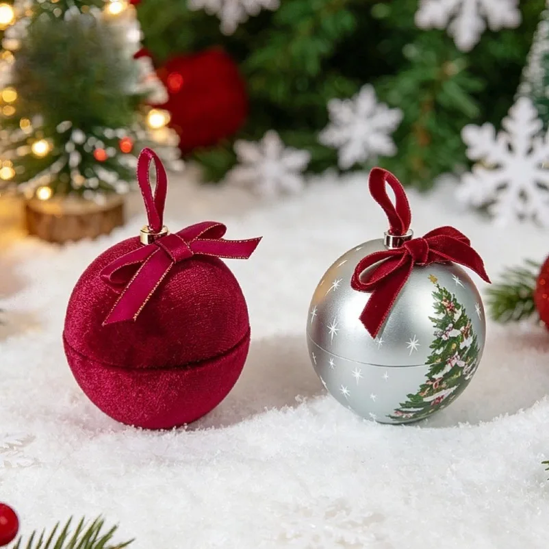 Christmas Spherical Butterfly Necklace Box Flip Storage Jewelry Proposal Jewelry Box